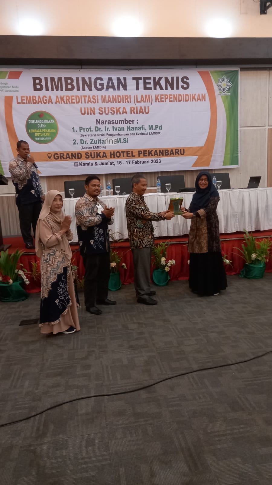 BIMTEK LEMBAGA AKREDITASI MANDIRI (LAM) KEPENDIDIKAN UIN SUSKA RIAU ...